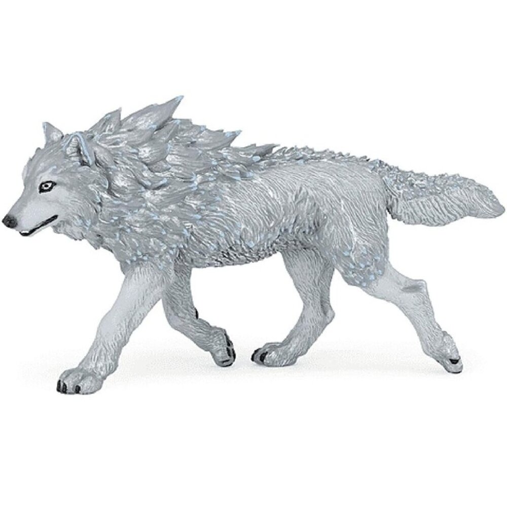 Ice Wolf Figurine - Hand Painted Collectible Fantasy Toy Action Figure -‎ Papo